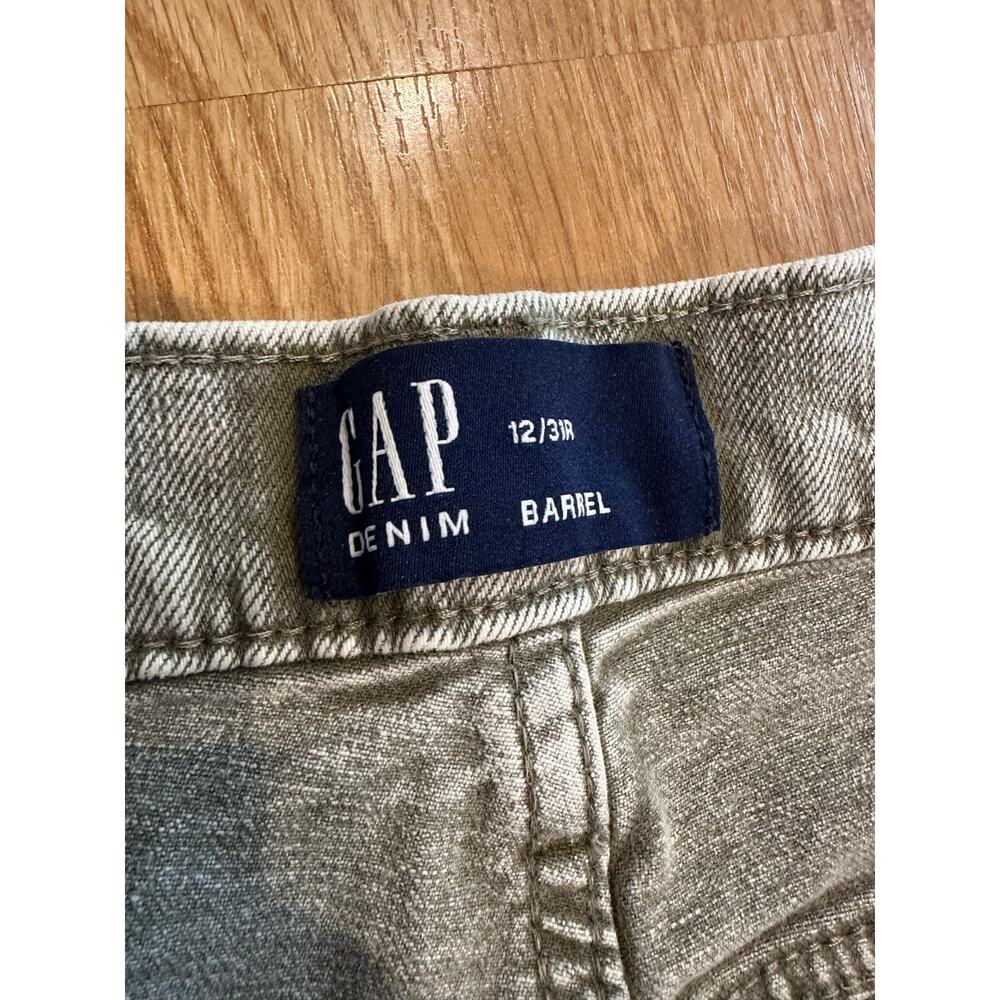 GAP High Rise Barrel Jeans, Size 12 - Picture 7 of 9